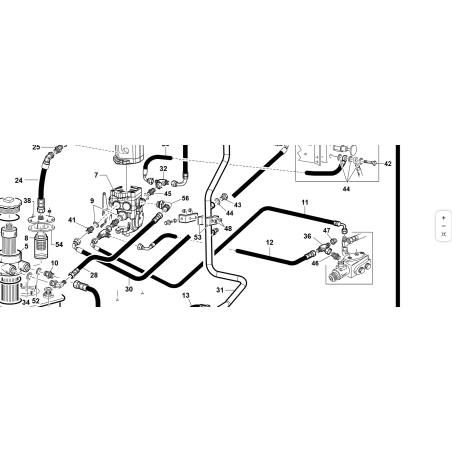ADAPTATEUR L ORIENT.1/2-1/2-3/4-16UNF OU LATÉRAL ORIGINAL KUBOTA GIANNI FERRARI 00777600257