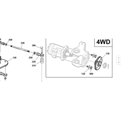 MOZZO RUOTA 4 FORI Ø85 ZNT ORIGINALE KUBOTA GIANNI FERRARI 92002000008 | Newgardenstore.eu