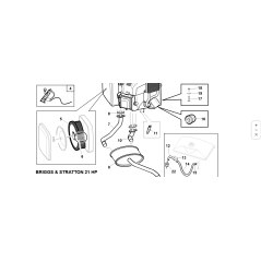 Joint d'échappement d'origine KUBOTA GIANNI FERRARI B&amp-S 21-23 CV 00111990148 | Newgardenstore.eu