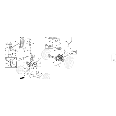 AXLE PADS KIT H. GEAR GTM/GSM/GTR ORIGINAL KUBOTA GIANNI FERRARI 95598620000