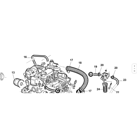 WATER EXCHANGER SLEEVE Ø28 L-690 ORIGINAL KUBOTA GIANNI FERRARI 92006000004