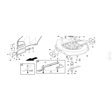 SUPPORTO LAME VRN ORIGINALE KUBOTA GIANNI FERRARI 89001220013