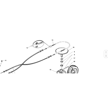 ALBERO RINVIO STERZO COMPL.ZNT ORIGINALE KUBOTA GIANNI FERRARI PZ95533180000