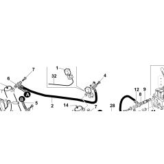 ORIGINAL KUBOTA GIANNI FERRARI 92007000010 ELEVATED SOLENOID VALVE POWER SUPPLY LINE | Newgardenstore.eu