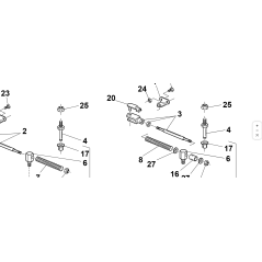 TIGE DE LEVIER DE TENDEUR DE COURROIE PRÉASSEMBLÉE D'ORIGINE KUBOTA GIANNI FERRARI 94500720000 | Newgardenstore.eu