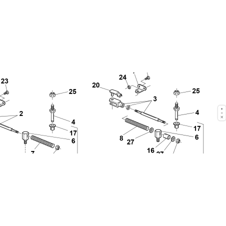 VARILLA DE PALANCA TENSORA DE CORREA ORIGINAL KUBOTA GIANNI FERRARI 94500720000 PREMONTADA