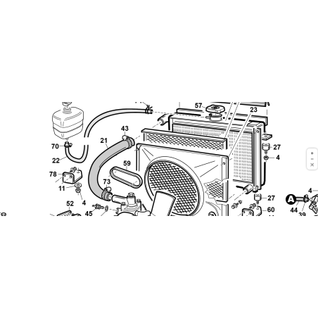 TUYAU D'ADMISSION DE RADIATEUR D'ORIGINE KUBOTA GIANNI FERRARI 95338000005