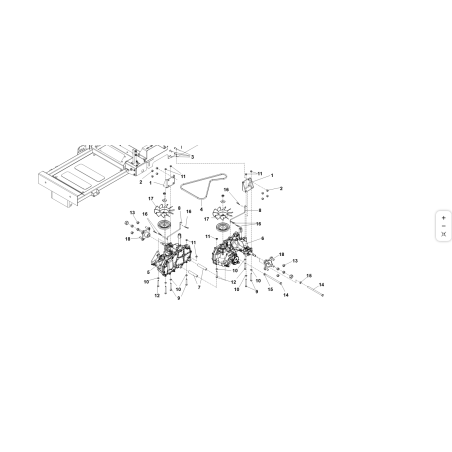 Courroie d'entraînement de pompe KUBOTA GIANNI FERRARI SRZ 151 93500353112