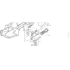 TUBO DE ADMISIÓN DE AIRE  PINTADO ORIGINAL KUBOTA GIANNI FERRARI 95301300000