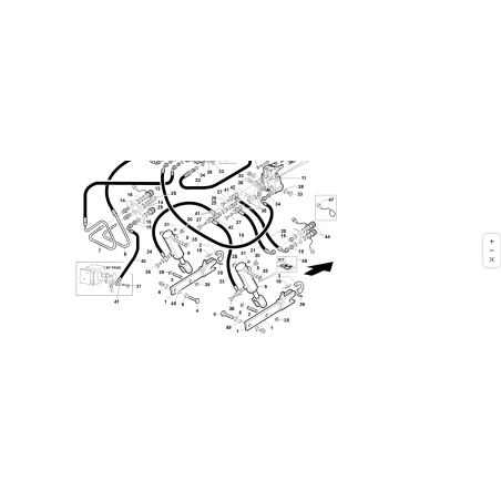 TUBO 1/2 2SC F45°1/2-F45°1/2 L-860 0° ORIGINAL KUBOTA GIANNI FERRARI 92002120014