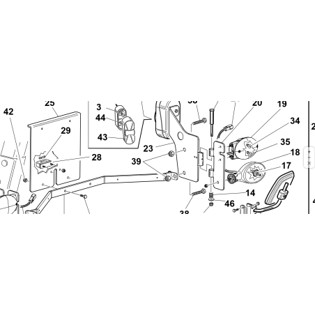 VETRO FANALE POSTERIORE FRECCIA + STOP ORIGINALE KUBOTA GIANNI FERRARI 95599000077
