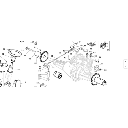 BARRA DE ACOPLAMIENTO CORTA PREMONTADA ORIGINAL KUBOTA GIANNI FERRARI 94010930000