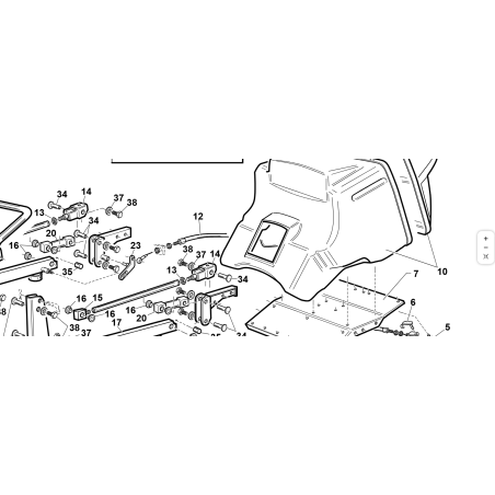 CÂBLE COMPLET POUR OUVERTURE DU PANIER ORIGINAL KUBOTA GIANNI FERRARI 94017200000