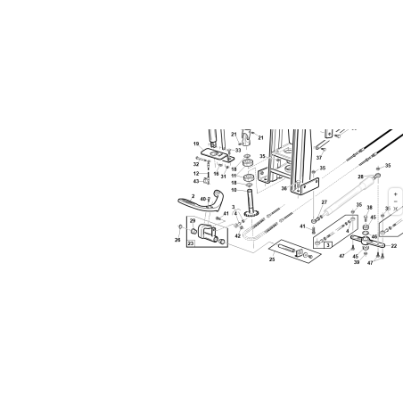 SUPPORTO PEDALE AVANZ.PREMONTATO ORIGINALE KUBOTA GIANNI FERRARI 94500430000