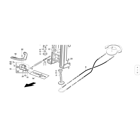 ARBRE DE PIGNON DE DIRECTION D'ORIGINE KUBOTA GIANNI FERRARI 92001000027