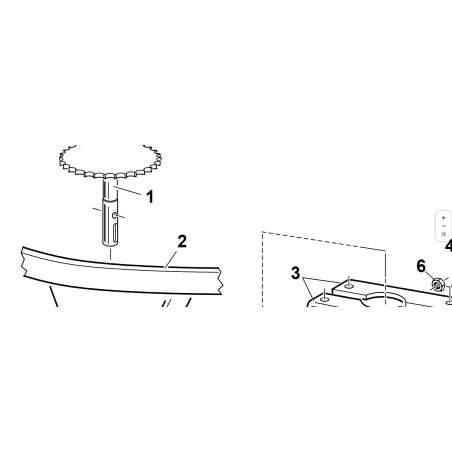 ARBRE DE TRANSMISSION DE DIRECTION COMPLET 4R ORIGINAL KUBOTA GIANNI FERRARI PZ95559100000
