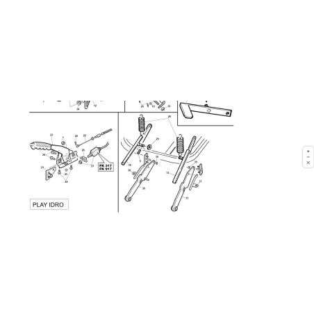 BRAS DE LEVAGE DROIT (Diamètre 20) ORIGINAL KUBOTA GIANNI FERRARI PZ95001310000