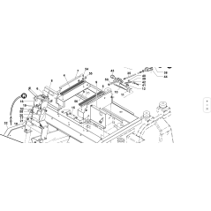 KOMPLETTER FESTSTELLBREMSHEBEL ZNT ORIGINAL KUBOTA GIANNI FERRARI 91001320000 | Newgardenstore.eu