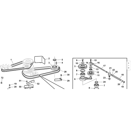 POLEA DE TRANSMISIÓN ORIGINAL KUBOTA GIANNI FERRARI 87001000019 ZNT