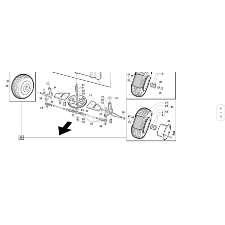 BARRA FILETTATA 4 RUOTE PREMONTATA ORIGINALE KUBOTA GIANNI FERRARI 95559200000