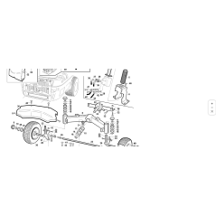 SOPORTE DE DIRECCIÓN COMPLETO KUBOTA GIANNI FERRARI PZ95097170000 | Newgardenstore.eu