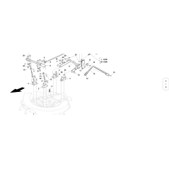 COMPLETE PLATE LIFT LEVER VRN ORIGINAL KUBOTA GIANNI FERRARI 89001140000