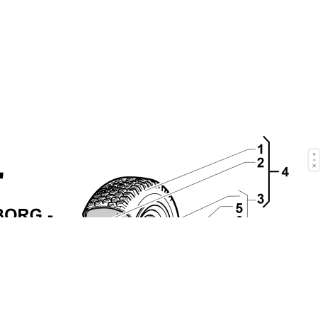 TRELLEBORG 140-6 6PR T539 ORIGINAL KUBOTA GIANNI FERRARI 00111940013 TIRE