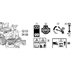 Autocollant en résine original KUBOTA GIANNI FERRARI 00555200291 « GTS 230 W »