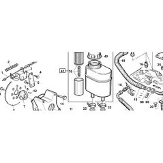 OIL TANK + FILTER + CAP - BFSOPPDT ORIGINAL KUBOTA GIANNI FERRARI 00111970043