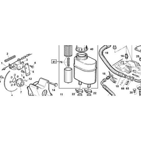 OIL TANK + FILTER + CAP - BFSOPPDT ORIGINAL KUBOTA GIANNI FERRARI 00111970043