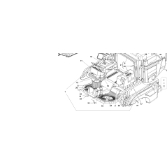 ORIGINAL KUBOTA GIANNI FERRARI 91001000024 PLATTFORM RECHTS MATTE | Newgardenstore.eu