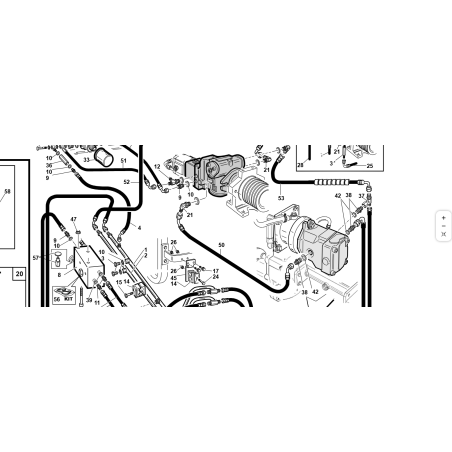 TUBE 5/8 2SN F90°1/2-F1/2 L-560 ORIGINAL KUBOTA GIANNI FERRARI 95303000066