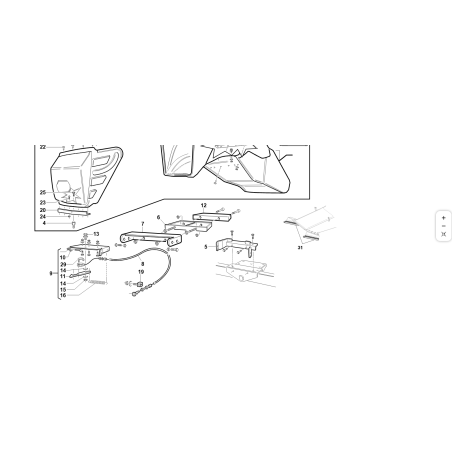 CENTRAGGIO CESTO FISSO  ZNT ORIGINALE KUBOTA GIANNI FERRARI 91001510000