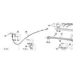CÂBLE D'OUVERTURE DE PANIER SURÉLEVÉ ORIGINAL KUBOTA GTS GF 92007000012