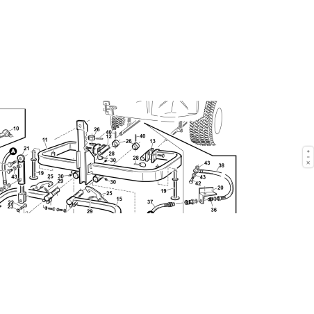 ACCESORIO COMPLETO DE BRAZO IZQUIERDO ZNT ORIGINAL KUBOTA GIANNI FERRARI 95117170000