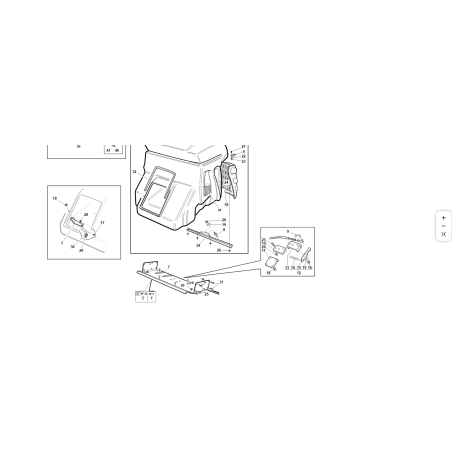 RED COMPLETA PARA CESTA DE VENTILACIÓN LATERAL ORIGINAL KUBOTA GIANNI FERRARI 92001481100