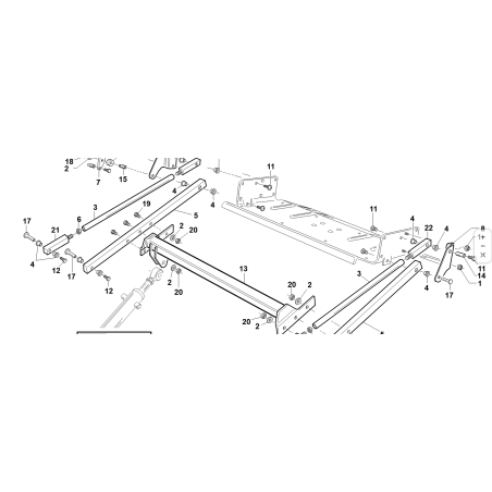 BRAS BASCULANT DE PANIER ORIGINAL KUBOTA GIANNI FERRARI 92001000039 VRN