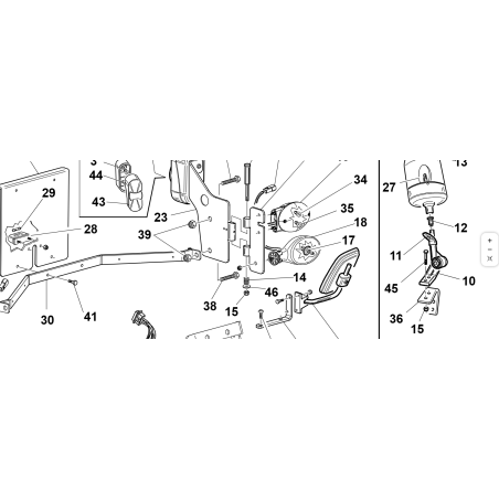 COMPLETE HEADLIGHT FIXING LEFT VRN ORIGINAL KUBOTA GIANNI FERRARI 92111120000
