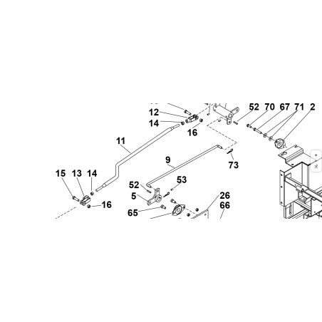 BARRA SOLLEVAMENTO PIATTO SRZ170 ORIGINALE KUBOTA GIANNI FERRARI 93400423336