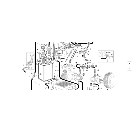 TUBE 5/8 1SN F1/2-F90°1/2 L-570 ORIGINAL KUBOTA GIANNI FERRARI 92002120002