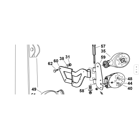 COMPLETE LEFT HEADLIGHT SUPPORT VRN ORIGINAL KUBOTA GIANNI FERRARI 95233110000