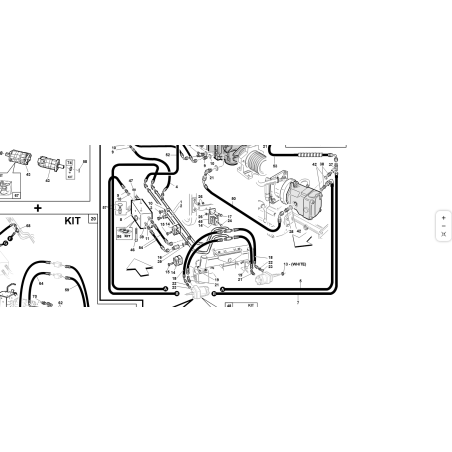 TUBE 5/8 1SN F90°1/2-F45°1/2 L-500 315° ORIGINAL KUBOTA GIANNI FERRARI 95303000071