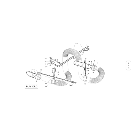 ACC. TUBO ACERO INOXIDABLE Ø160 L-250 ORIGINAL KUBOTA GIANNI FERRARI 95116000006