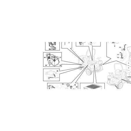 CÂBLE POSITIF DE BATTERIE KUBOTA GIANNI FERRARI ORIGINAL 92001290002