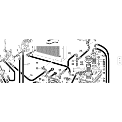 TUBE 5/8 1SC F90°1/2-F1/2 L-660 ORIGINAL SPIRAL KUBOTA GIANNI FERRARI 91001680002