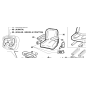 KUBOTA GIANNI FERRARI 95599000032 ORIGINAL PG COMFORT SEAT RH ARMREST