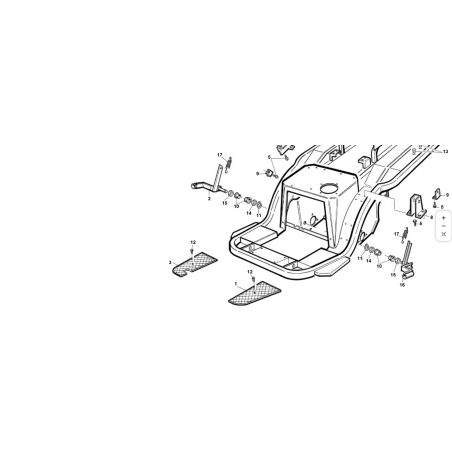 Bras de levage droit d'origine KUBOTA GIANNI FERRARI PV95533470000, noir brillant