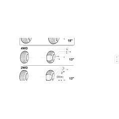 ROUE AVEC PNEUS 13X5.00-6 COMPLÈTE ORIGINALE KUBOTA GIANNI FERRARI 92001160000 | Newgardenstore.eu