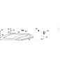 ORIGINAL KUBOTA GIANNI FERRARI 00777800209 CABIN WORK LAMP