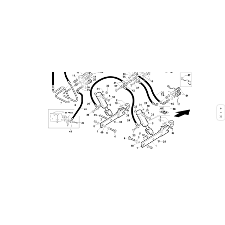 BRACCIO SOLLEVAMENTO PIATTO  ZNT ORIGINALE KUBOTA GIANNI FERRARI 92001260000